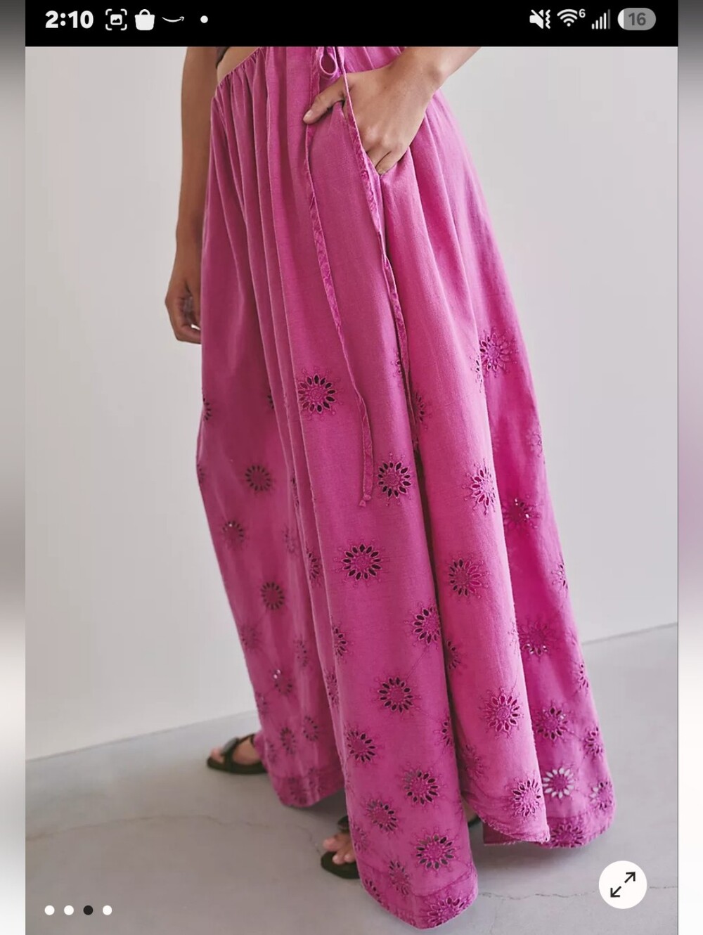Free People Sweet Serenade Wide Leg Pants – Vivid Viola – Size 12 – NWT✨